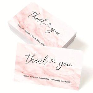 50 pcs Thank you cards